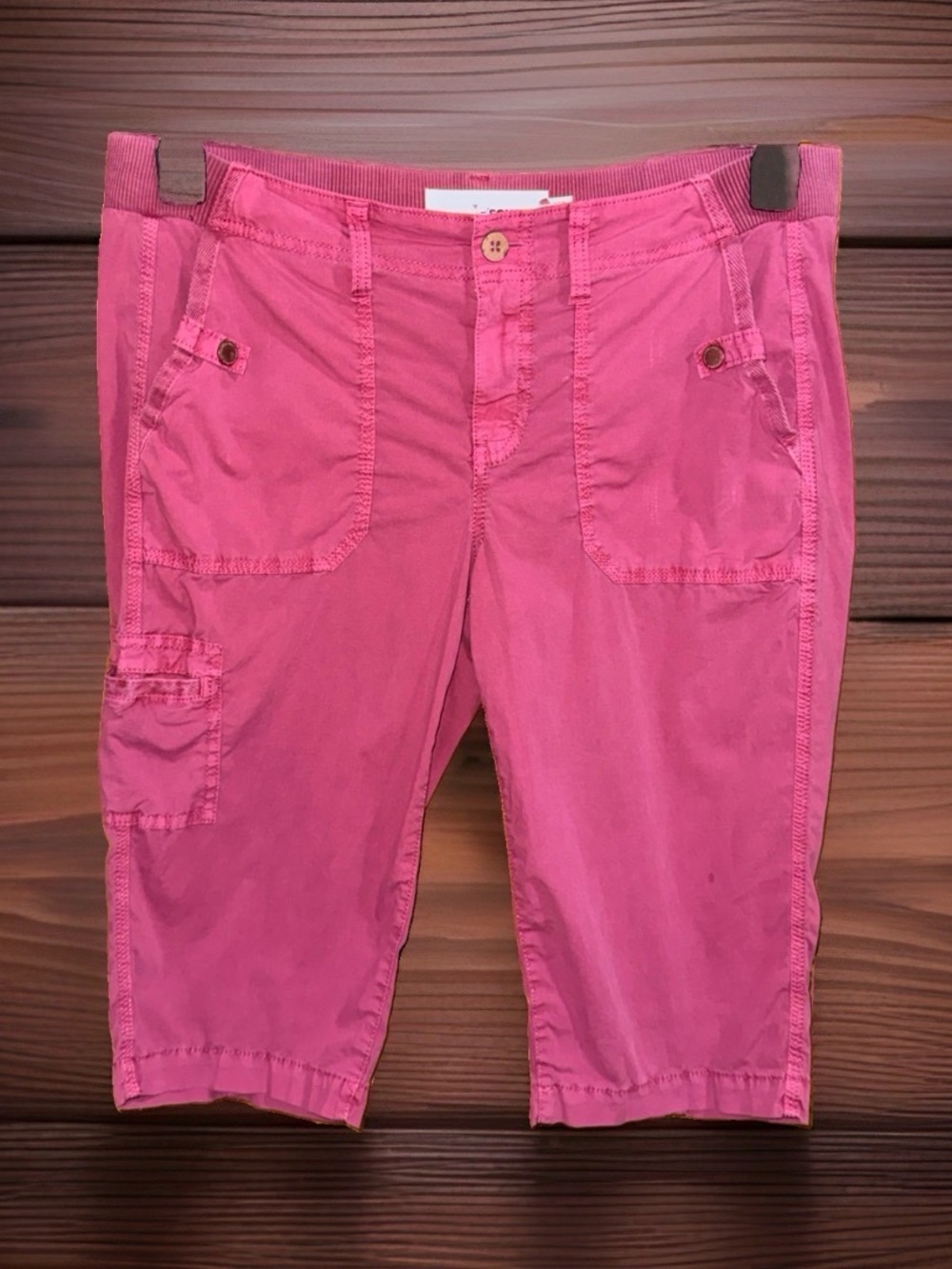 Sonoma Women’s Muted Magenta Utility Bermuda Shorts-10-EC